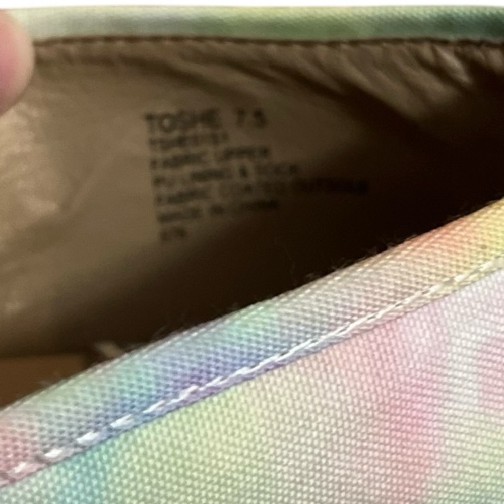 Steve Madden Toshe women's size 7.5 medium Colorful Tie-Dye Slip-On Sneakers - Picture 5 of 5